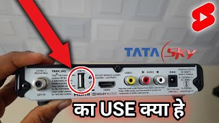 Use USB Port in Tata Sky HD Set Top Box  Pgone Charge in Tata Sky Set Top Box  USB Magick Shorts [upl. by Adnuahsal]