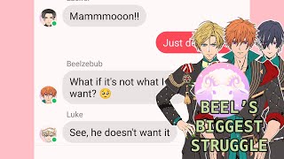 OBEY ME TEXTING STORY BEELS BIGGEST STRUGGLE FT MC BEEL SATAN amp BELPHIE [upl. by Charleen]