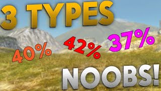 WOTB  THE 3 TYPES OF NOOBS [upl. by Elliott998]