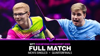 FULL MATCH  Felix Lebrun vs Truls Moregard  MS QF  WTTFrankfurt 2024 [upl. by Loss433]