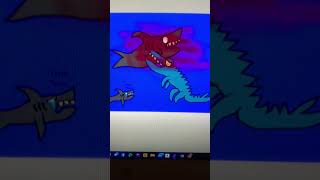 Megalodon Jr Sad Origin Story Part 2 Mosasaurus Kill Mother Megalodon Animated Film [upl. by Nuncia609]