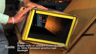 Fiber Glass Duct Closure Pressure Sensitive Tape 722 [upl. by Aillemac18]