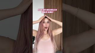 Resultado final de mascarilla de vinagre 😯 hair viralvideo vlog [upl. by Slemmer566]