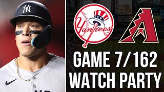 YANKEES  DIAMONDBACKS WATCH PARTY  4324 [upl. by Ainwat]