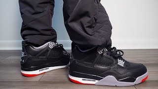 Air Jordan 4 “Bred” Reimagined Review amp On Feet [upl. by Ordep]