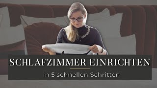 5 schnelle Schritte Schlafzimmer Einrichten Beispiele und Trends 2022 [upl. by Innoj]