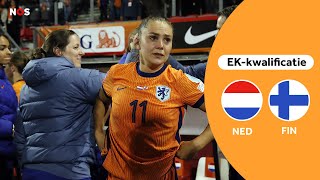 Oranje wint stug en zwaait Martens uit samenvatting Nederland  Finland  kwalificatie EK 2025 [upl. by Seidler295]