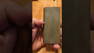 Light Green Thuringian Sharpening Stone Hone Water For Straight Razor Germany [upl. by Omoj]