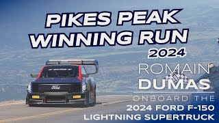 Romain Dumas Becomes the PPIHC 2024 King of the Mountain  PIKES PEAK WINNING Race Day Onboard [upl. by Aikram]