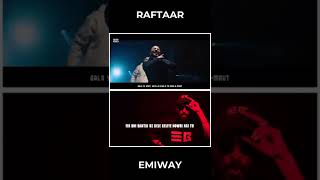 Emiway Bantai disses Raftaar using his own flow and voice [upl. by Lymn]