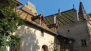 Driving up to Château Corton C AloxeCorton France 20180904 [upl. by Kcirederf55]