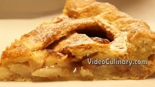 Apple Pie Recipe  Lattice Crust  Video Culinary [upl. by Rahsab]