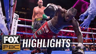 Tyson Fury vs Deontay Wilder III  FULL FIGHT HIGHLIGHT  PBC ON FOX [upl. by Domel]