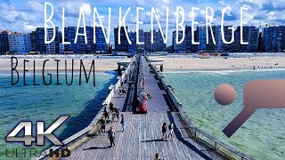 Blankenberge Belgium 🇧🇪 Virtual City Tour in 4K [upl. by Arlinda]