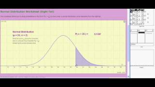 Ti 8384 Normal Distributions normalcdf V05a [upl. by Giwdul]