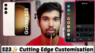 SAMSUNG S23 Ai ✨ Edge Lighting  Edge Panel Full Customisation [upl. by Nymassej85]