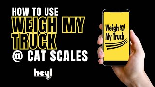 How To Use The Weigh My Truck App at CAT Scales [upl. by Dorcea319]