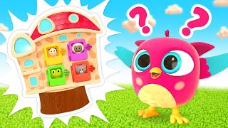 Full episodes of baby cartoons Baby videos for kids Hop Hop the owl amp learn animals for kids [upl. by Sanfred]