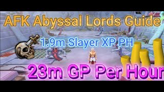 Runescape AFK Abyssal Lords 230 Kills 23m GP amp 19m Slayer XP Per Hour Necromancy Guide [upl. by Drake]