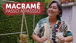 DIY Suporte de Plantas Macramê  Tutorial Passo a Passo [upl. by Eemiaj258]