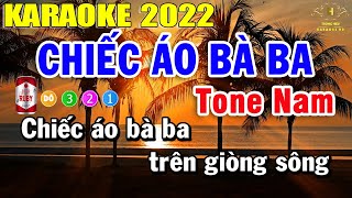 Chiếc Áo Bà Ba Karaoke Tone Nam Nhạc Sống  Trọng Hiếu [upl. by Accever]