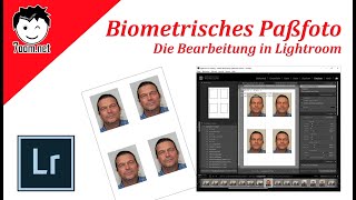 Biometrisches Passfoto Teil 2  Bearbeitung in Lightroom [upl. by Edals]