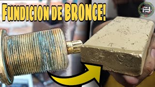 Como Fundir BRONCE con carbón🔥 Fundición de metales 2021 [upl. by Andree]