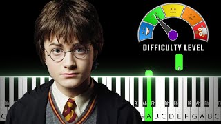 Harry Potter  Hedwigs Theme EASY MEDIUM Piano Tutorial  Sheet Music [upl. by Cini]