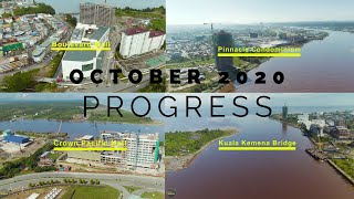 Bintulu Sarawak Progress October 2020  Boulevard Pinnacle Crown Pacific Kuala Kemena Bridge [upl. by Lilas]