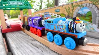 Thomas Wooden Railway ☆ Melody Rail amp Knapford Station Course [upl. by Veda]