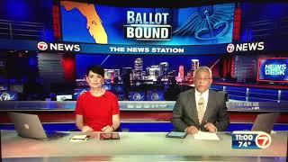 WSVN 7 News at 11pm open April 1 2024 [upl. by Nonek11]