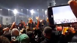 Iranian Protesters Voice Outrage During Fire Festival [upl. by Lemak]