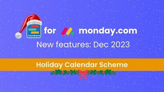 Holiday Calendar Scheme  Resource Planning for mondaycom  TeamBoard [upl. by Salaidh]