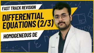 HOMOGENEOUS DIFFERENTIAL EQNS II DIFFERENTIAL SERIES II CLASS 12TH [upl. by Allebram]