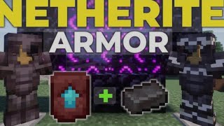 MAKING FIRST NETHERITE ARMOR IN MINECRAFTEP  31 [upl. by Sorce]