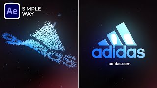 After Effects Tutorial Particles Logo amp Text Animation  Simple Way  No Plugin [upl. by Nomolos]