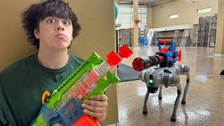 Ethan has a Big Problem With a AI Robot Dog Security Bot [upl. by Aynwat212]