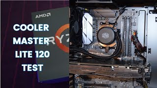 Cooler Master MasterLiquid 120mm lite Unboxing  Installationryzen amp Testing [upl. by Moguel]