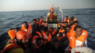 Migrant rescue in the Mediterranean Sea [upl. by Annavoeg290]