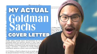 This Cover Letter got me into Goldman Sachs Investment Banking Tips  Template [upl. by Aicinod421]