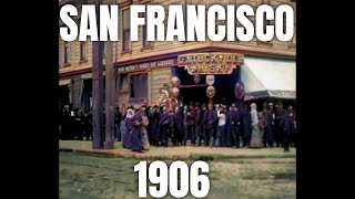 San Francisco 1906 Earthquake Aftermath enhanced and colorized [upl. by Razaele]