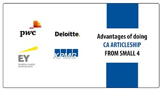 Advantages of doing CA Articleship from Small 4 [upl. by Kayle]