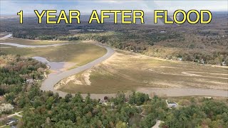 1 Year Later  Sanford Wixom Lake Dam Breaches Michigan [upl. by Nyla]