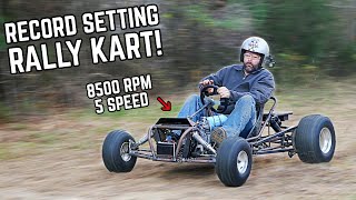 190cc Shifter Kart Top Speed Run Full Suspension Track DOMINATOR [upl. by Latyrc]