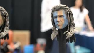 FAMCON 2014 Denny Kims iminime 12quot 16 scale custom figure display booth [upl. by Quenby]