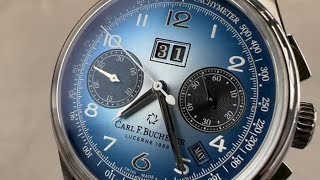 Carl F Bucherer Heritage Bicompax Annual Bucherer Blue LE 0010803085298 Watch Review [upl. by Alvin]