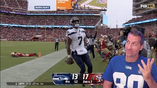 Seahawks Fan Reacts to Game Winning Drive Against the 49ers [upl. by Firooc]