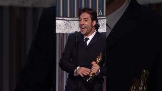 Oscar Winner  Javier Bardem  Best Supporting Actor for No Country for Old Men [upl. by Legna]