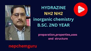 hydrazineNH2NH2bsc2ndyearinorganicchemistry [upl. by Angie1]