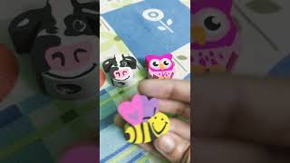 Cute animal eraser pencil toppers [upl. by Nirtak693]